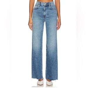 SLVRLAKE Light Blue High-Rise Wide-Leg Jeans